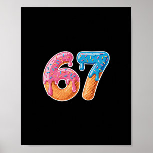 Poster Sorvete Drip Seis Sete 6 7 Meme 67