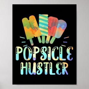 Poster Sorvete engraçado Retro 80s Summer Popsicle Hustle