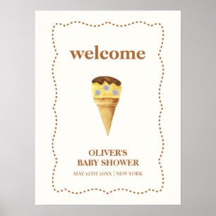 Poster Sorvete Neutral Scoop Boel Bem-vindo