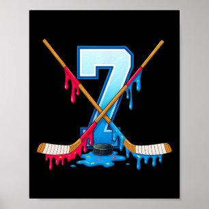 Poster Sorvete pingando de hóquei de 7 anos de idade Juve