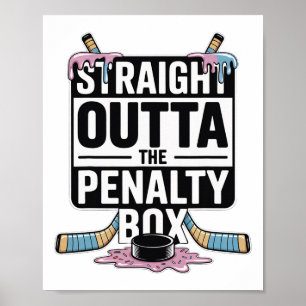 Poster Sorvete Reto da Caixa de Penalidade Gotejamento de