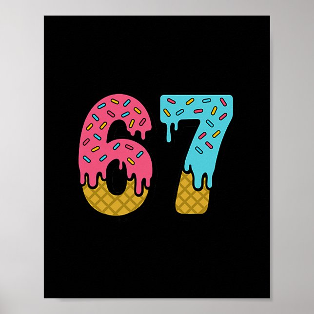Poster Sorvete Seis Sete Drip Esporte 67 Diversão Mason M (Frente)