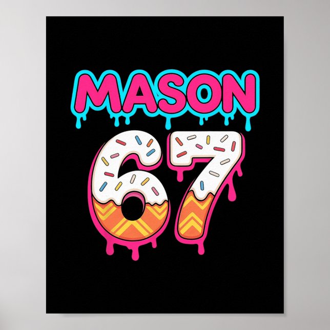 Poster Sorvete Six Seven Drip Sport 67 Mason Meme  (Frente)