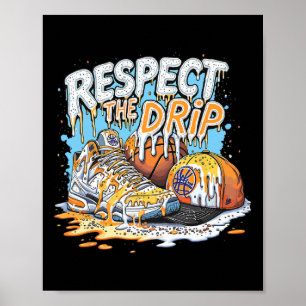 Poster Sorvete Sketll Respeite O Drip Sketll Gotejando