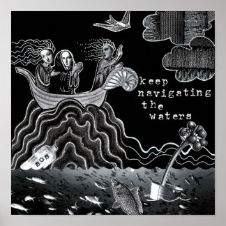 Poster SOS Continue navegando nas águas