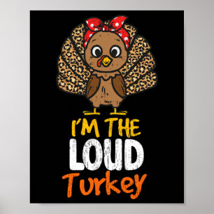 Poster Sou a Família de Ação de Graças Loud Turkey 2023 A