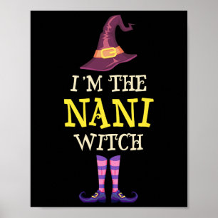Poster Sou a Testemunha Nani do Dia das Bruxas Engraçada