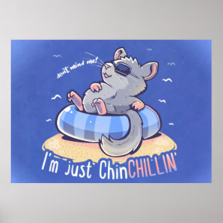 Poster Sou apenas ChinCHILLIN