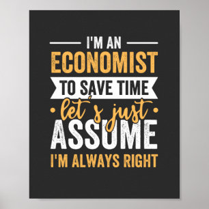 Poster Sou Economista para economizar Vamos de tempo, ape