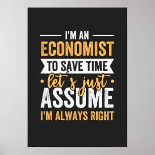 Poster Sou Economista para economizar Vamos de tempo, ape