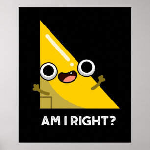 Poster Sou Engraçado Ângulo Direito Escuro BG