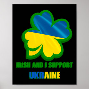 Poster Sou Irlandês e Apoio a Ucrânia