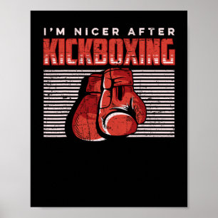 Poster Sou Mais Simpático Depois do Kickboxing Praticante