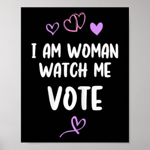 Poster Sou Mulher, Cuidado Para Votar