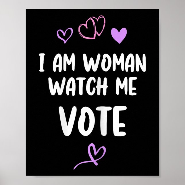Poster Sou Mulher, Cuidado Para Votar (Frente)