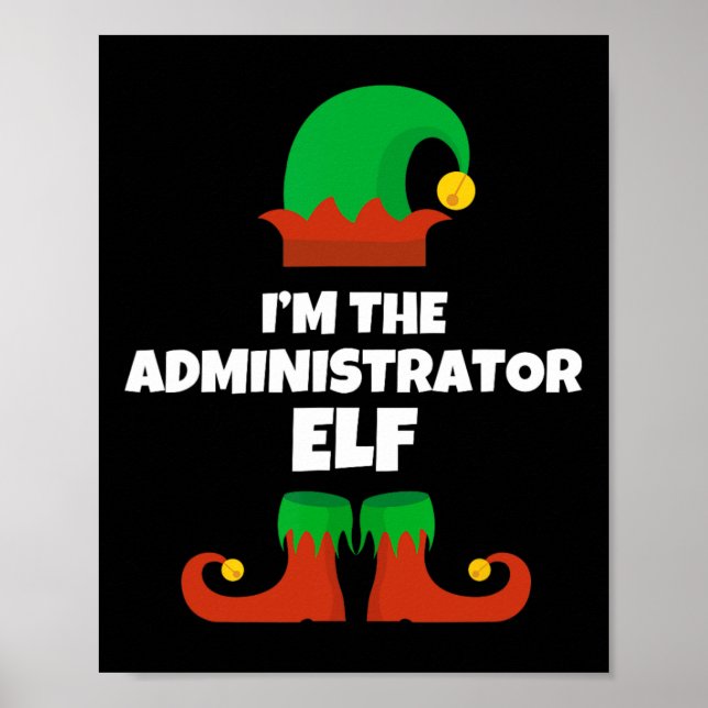 Poster Sou o Administrador da família Elf no Natal (Frente)