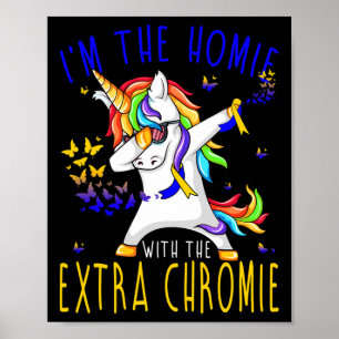 Poster Sou o Homie com a Síndrome de Chromie Abaixo Extra