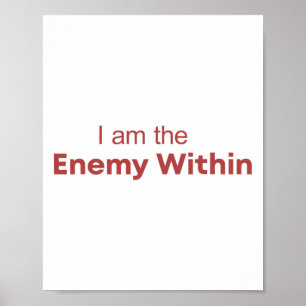 Poster Sou O Inimigo De Kamala Harris Donald Trump 2