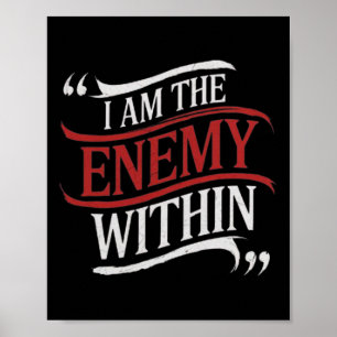 Poster Sou O Inimigo De Kamala Harris Vs Trump 2024