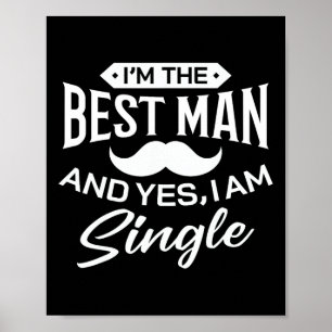 Poster Sou o melhor Padrinho de casamento de casamento En