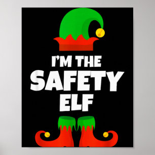 Poster Sou O Oficial De Natal Da Família Do Elfo De Segur