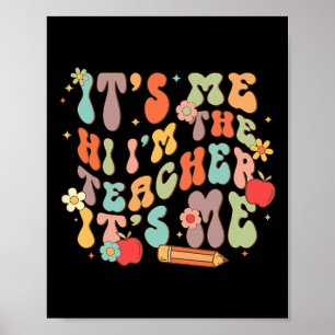 Poster Sou o professor Feliz de Volta à Escola