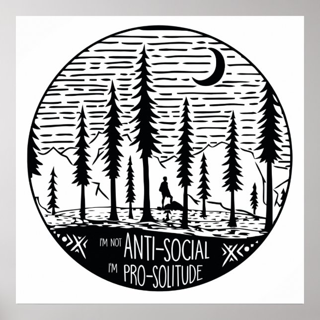 Poster Sou Pro-Solitude (Frente)