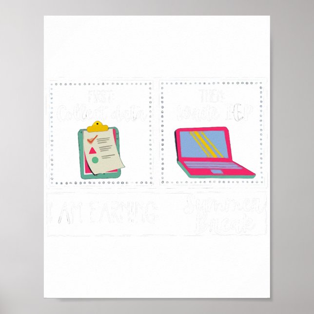 Poster Sou Professora De Break De Verão No Último Dia Da  (Frente)