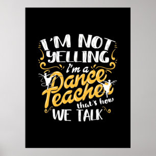 Poster Sou Professora De Dança