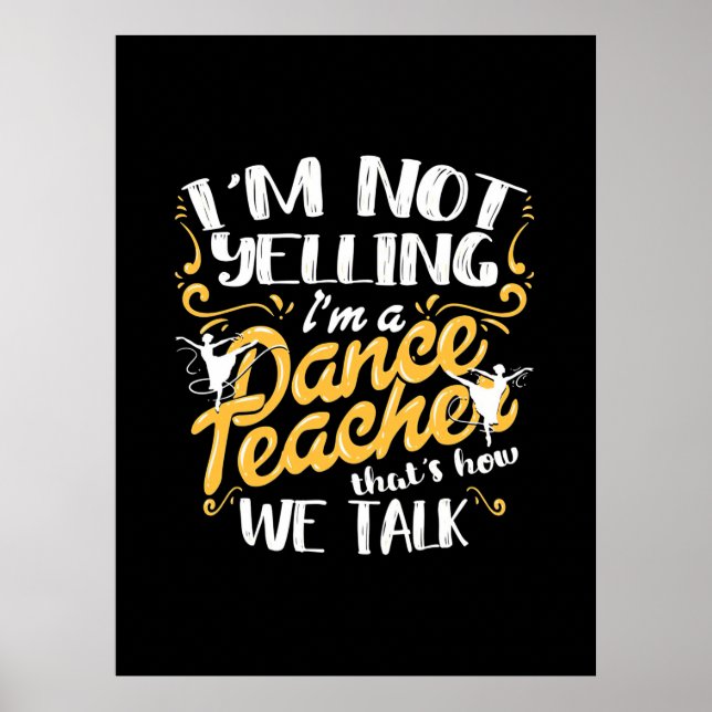 Poster Sou Professora De Dança (Frente)