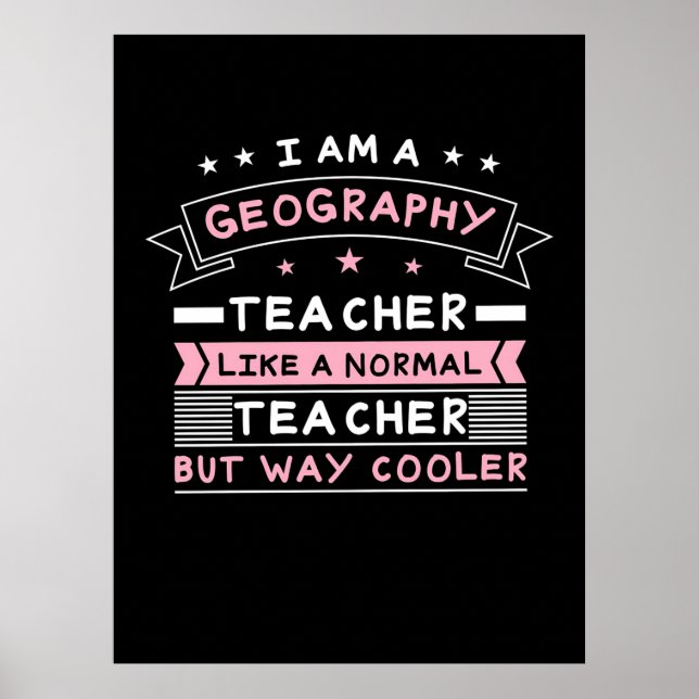 Poster Sou Professora De Geografia (Frente)