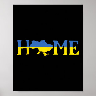 Poster Sou ucraniano. A Ucrânia é minha casa. Apoie a Ucr