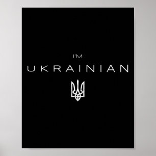 Poster Sou ucraniano - Eu Sou Ucraniano Apoio Patriótico