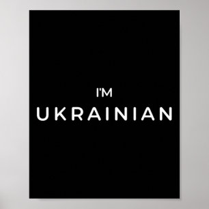 Poster Sou ucraniano Zelenskyy Apoie a Ucrânia Patriota