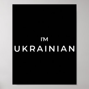 Poster Sou ucraniano Zelenskyy Stand com Ucrânia Patriot