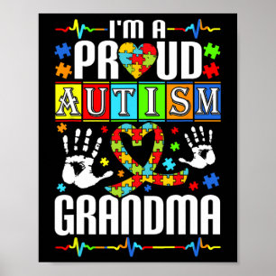 Poster Sou um Autista Autista que a vovó dá apoio a ativi