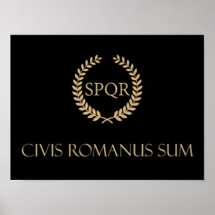 Poster Sou um cidadão romano - Civis Romanus Sum