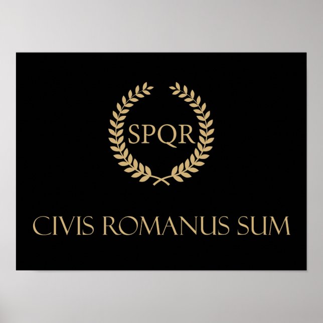 Poster Sou um cidadão romano - Civis Romanus Sum (Frente)