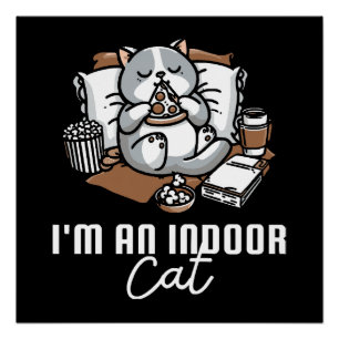 Pôster Sou um gato indoor - gato introvertido
