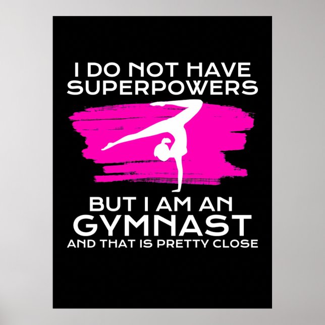 Poster Sou Um Gymnast E Isso É Bonito (Frente)