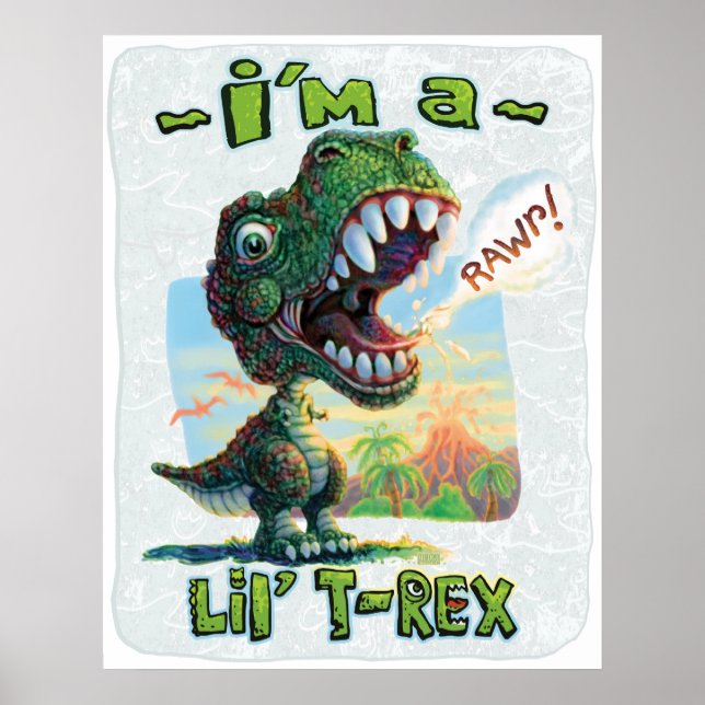 Pôster Sou um Lil'T Rex (Frente)