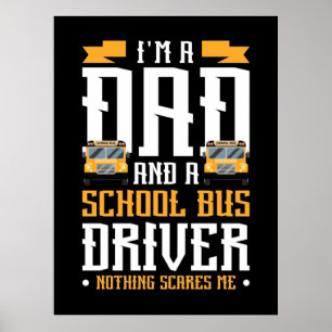 Poster Sou Um Motorista De Ônibus Pai E Escolar