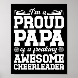 Poster Sou Um Orgulhoso Cheer Papai De Um Cheerleader Pap