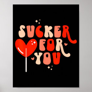 Poster Sou um otário por você coração de doce amor feliz