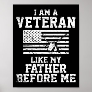 Poster Sou Um Veterano Como Meu Pai Antes De Mim Veterano