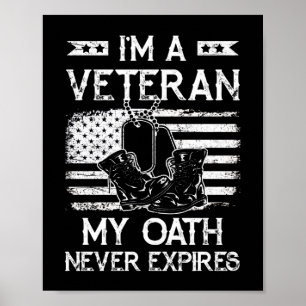 Poster Sou um veterano Meu juramento nunca expira a bande