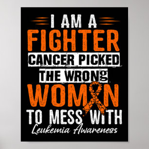 Poster Sou uma consciência de leucemia de combate 1