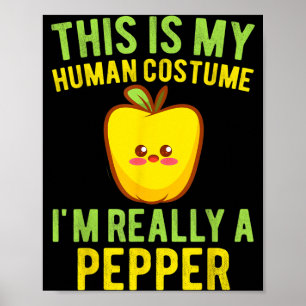 Poster Sou uma criança Pepper Kids engraçado Kawaii Hallo