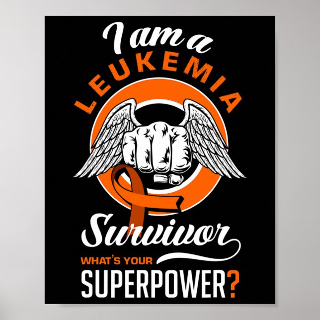 Poster Sou uma Leucemia Persistente Leucemia Sensibilizaç (Frente)