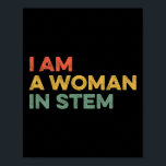 Poster Sou Uma Mulher No Stem Steminist Science Feminist<br><div class="desc">Sou Uma Mulher Em Ciência Esteminista Feminista Em Matemática</div>